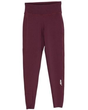Autry Pantaloni Sportivi Bordeaux Con Logo - Viola