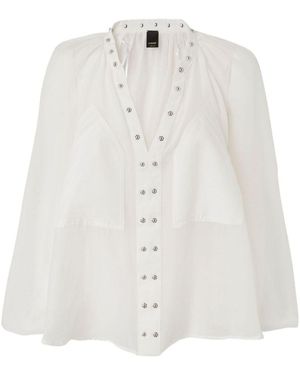 Pinko Semi-Transparent 'Darren' Blouse - White