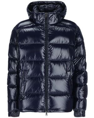 Herno Piumino Ultralight Lucido Blu Con Cappuccio