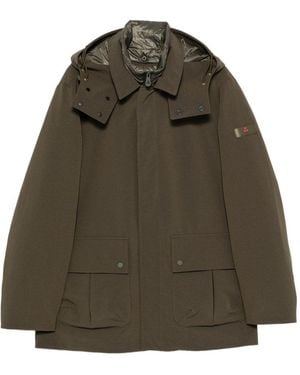 Peuterey Parka Tecnico Con Pettorina Removibile - Verde