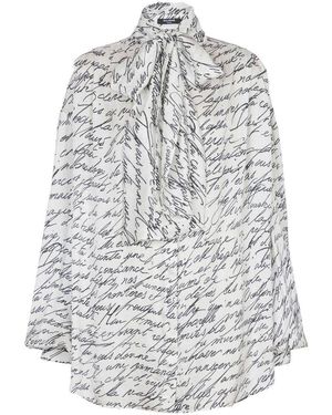 Balmain Blusa Love Letter - Grigio
