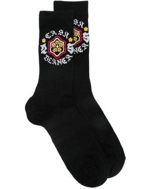CASABLANCA Calzini Con Logo - Nero
