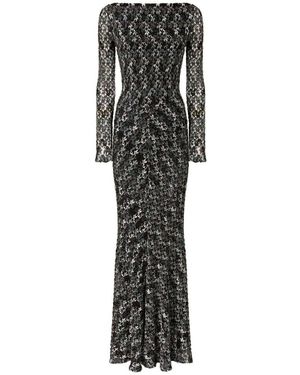 Missoni Textured Midi Dress With Fitted Silhouette - Black