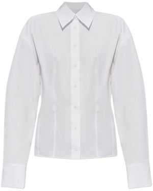The Attico Cotton Fitted Shirt - White