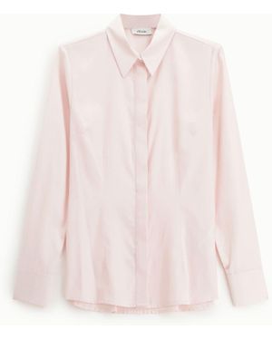 Dixie Chemise À Col Classique Et Boutons Cachés - Rose