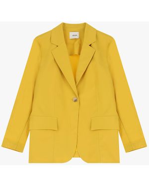 Dixie Blazer Con Chiusura A Bottone Unico - Giallo