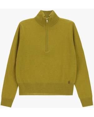 Dixie Pull Demi-Zip À Col Montant - Vert
