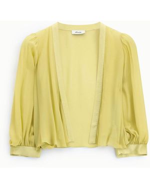 Dixie Blazer Court Fluide À Manches Amples - Jaune