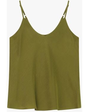 Dixie Top À Fines Bretelles Et Décolleté En V - Vert