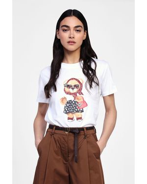 Dixie T-Shirt Con Stampa E Maniche Corte - Bianco