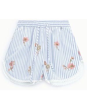Dixie Shorts Regular-Fit A Righe Con Profili - Blu