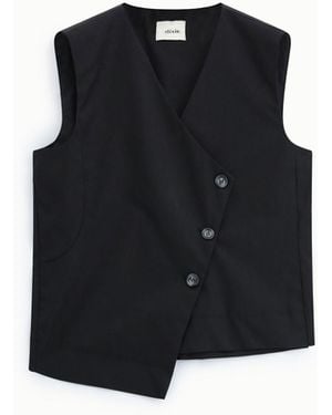 Dixie Gilet Sans Manches À Boutons Latéraux - Noir