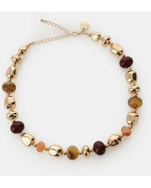 Dixie Collana Con Perle Irregolari E Chiusura Regolabile - Multicolore