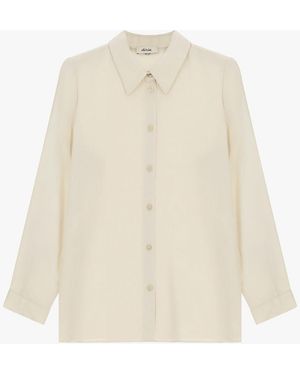 Dixie Chemise Classique À Manches Longues Et Col - Blanc