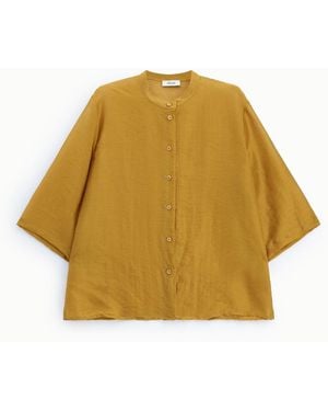 Dixie Camicia Con Maniche 3/4 E Chiusura A Bottoni - Giallo