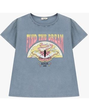 Dixie T-Shirt À Imprimé Graphique Coupe Regular - Bleu