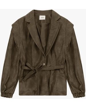 Dixie Veste Blazer Ceinturée À Bouton Unique - Vert