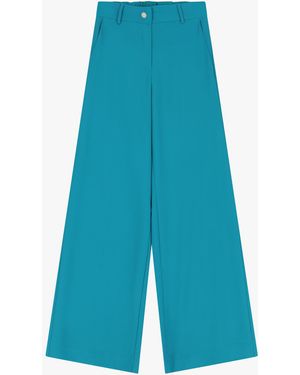 Dixie Pantaloni Palazzo A Vita Alta - Blu