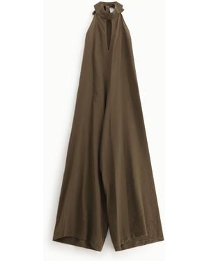 Dixie Jumpsuit Con Collo Halter E Taglio Ampio - Neutro