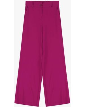 Dixie Pantaloni A Gamba Larga Monocromatici - Rosa