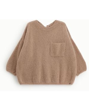 Dixie Pull Ample Avec Poche Et N艙Ud Au Dos - Neutre