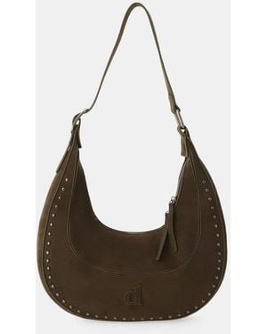 Dixie Borsa Hobo Con Dettagli Metallici - Nero