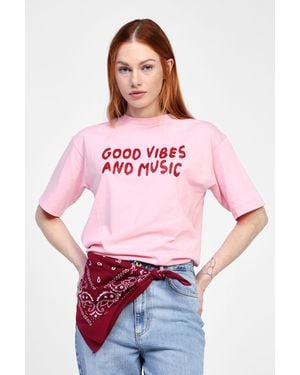 Dixie T-Shirt Con Stampa E Maniche Corte - Rosso
