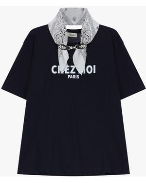 Dixie T-Shirt Con Stampa E Girocollo - Blu