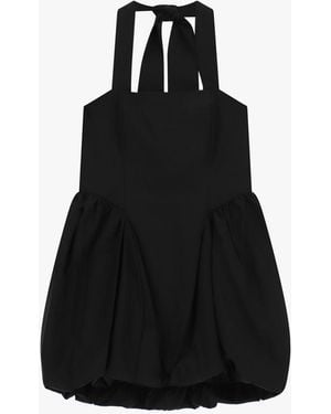 Dixie Robe Courte À Bretelles Et Jupe Ballon - Noir