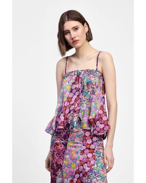 Dixie Canotta A Fiori Con Spalline - Multicolore