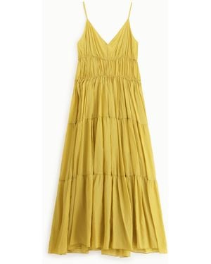Dixie Robe Longue À Fines Bretelles - Jaune