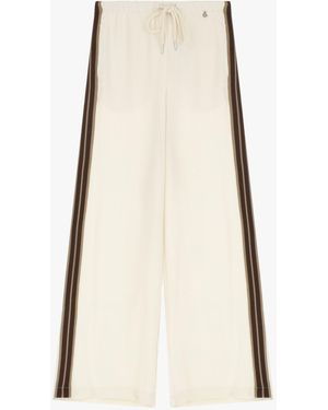 Dixie Pantalons Larges Avec Détails À Rayures - Neutre