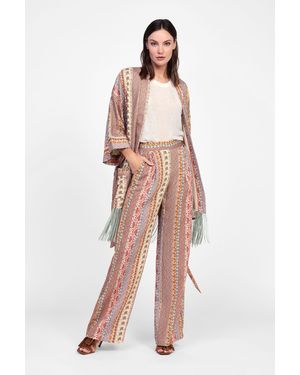 Dixie Pantaloni Ampia Stampa Floreale - Multicolore