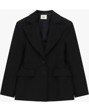 Dixie Blazer À Un Bouton Avec Poches À Rabat - Noir