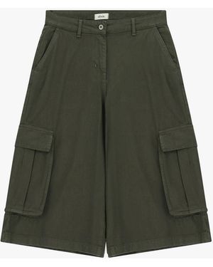 Dixie Bermuda Cargo Tasche Laterali Vestibilità Ampia - Verde