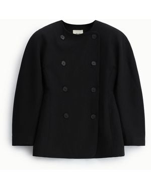 Dixie Blazer Croisé À Manches Longues - Noir
