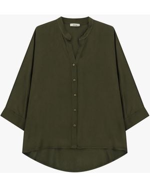 Dixie Chemise Large Manches 3/4 Boutonnée - Vert