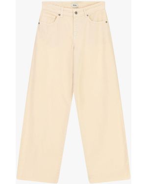 Dixie Jeans Gamba Ampia Vita Alta Taglio Dritto - Neutro