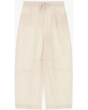 Dixie Trousers Ampi Con Elastico - Bianco