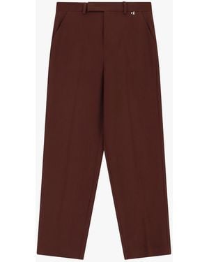 Dixie Pantaloni Sartoriali Vita Alta Fit Dritto - Viola