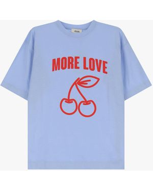 Dixie T-Shirt Con Stampa E Maniche Corte - Blu