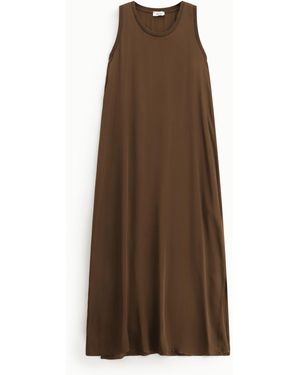 Dixie Vestito Lungo Senza Maniche - Marrone