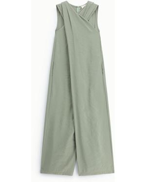 Dixie Combinaison Large Sans Manches À Encolure Asymétrique - Vert