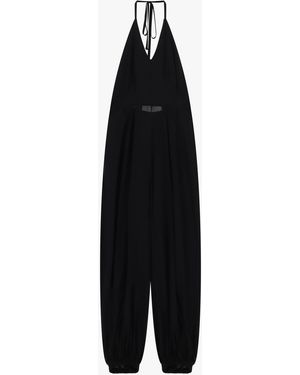 Dixie Jumpsuit Ample À Col Halter Et Bas Élastiqué - Noir