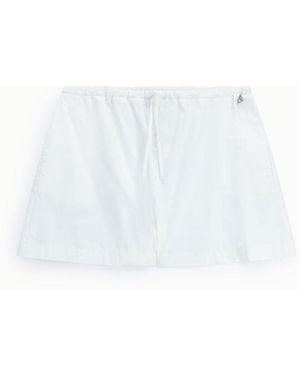 Dixie Shorts Regular-Fit Vita Elasticizzata Con Laccetto - Bianco