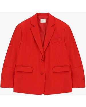Dixie Blazer Regular-Fit Monopetto Con Tasche A Patta - Rosso