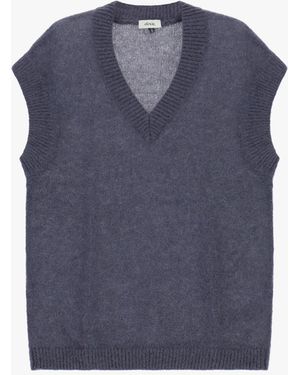 Pull Femme Bleu Ciel Cardigan Classique à Col V- Femme - Cachemire & Mérinos Pull Bleu Ciel Femme