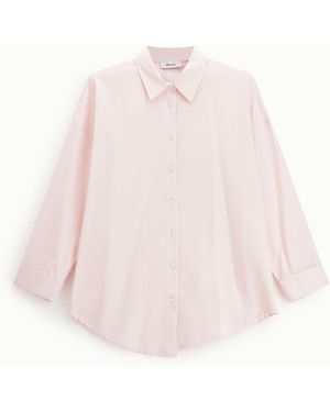 Dixie Chemise Oversize À Manches Longues - Rose