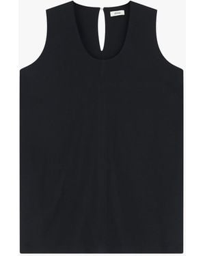 Dixie Robe Courte Sans Manches Minimaliste - Noir