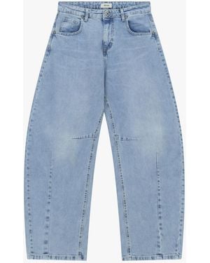 Dixie Jeans Baloon Fit Avec Surpiqûres Devant - Bleu